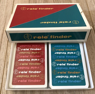 Twin pack of Teodomiro Dal Negro playing cards advertising Relé ( Relay) Finder