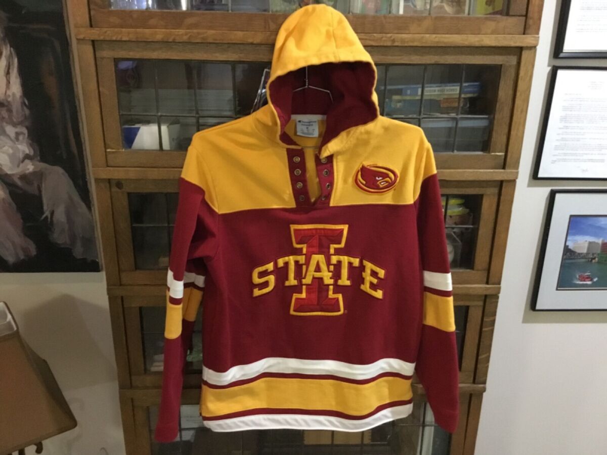 Iowa State Cyclones CHAMPION Lacer Hockey Hoodie Sweatshirt Iowa State Cyclones CHAMPION Lacer Hockey Hoodie Sweatshirt