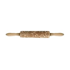 Wooden Embossing Rolling Pin For DIY Baking Cookies Cake Pastry Fondant Biscuit