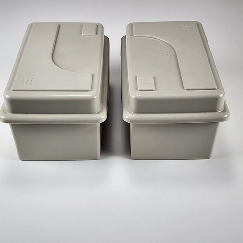 Vintage ALPHA Beige Multi-Media Organizer Set Of 2 Each Holds 40 3.5” Disks - Afbeelding 6 van 11