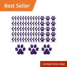 YJYZYQLL Purple Paw Print Temporary Face Tattoos