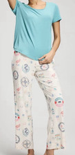 SOMA SMALL COOL NIGHTS SUNSHINE STORIES Short Sleeve TOP  PANTS PAJAMA SET NEW