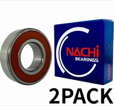2PACK 6205-2NSE9 NACHI Brand Sealed Ball Bearings 25x52x15 6205RS