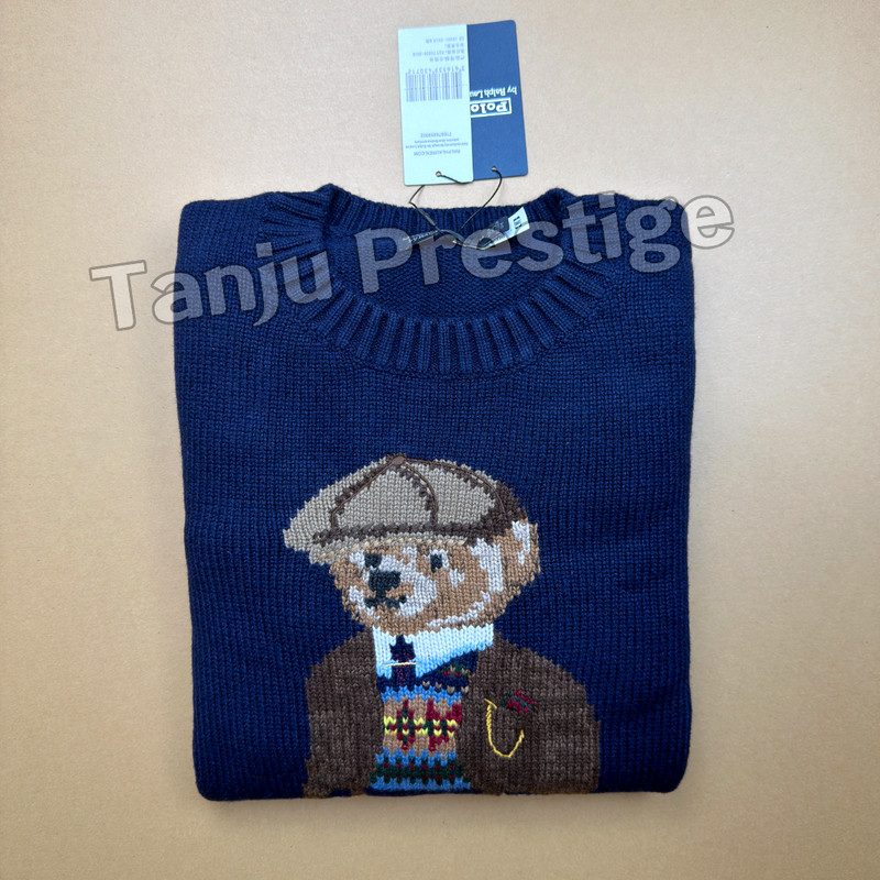 POLO RALPH LAUREN Polo Bear Duffle Wool Sweater Men’s Small Auction Now