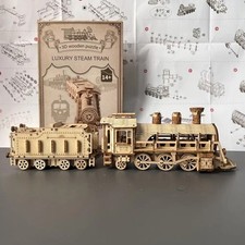 3D Wooden puzzle Model Train 282 pieces Steam Train Locomotive jigsaw Puzzle