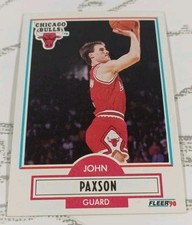 1990 Fleer Basketball  Trading Card - # 28 JOHN PAXSON   CHICAGO BULLS