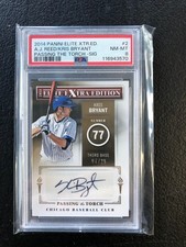 2014 Passing The Torch Extra Edition /25 Kris Bryant AJ Reed Auto PSA 8