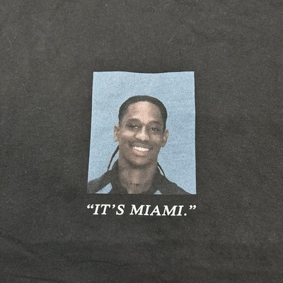 Travis Scott “It's Miami.” Mugshot tee. Size L | eBay