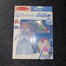MELISSA DOUG DISNEY CINDERELLA MAGNETIC DRESS UP WOODEN PLAY SET