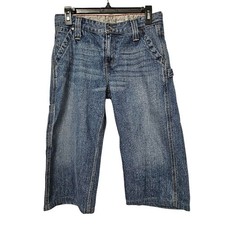 Levi's Carpenter Jeans Boys 8 Husky Blue Medium Wash Utility Denim Pants W28