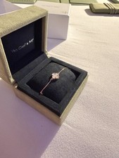 Van Cleef Arpels 18k Rose Gold Mother of Pearl Clover Adjustable Bracelet