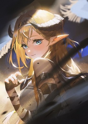 Anime girls kirino ttk arknights saileach pointy ears Custom Gaming 11x17 Poster
