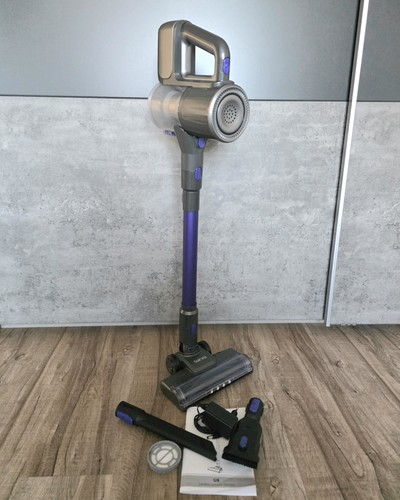 500W Kabellos Akku Staubsauger 40000Pa mit Grünem Licht für Teppiche Tierhaare