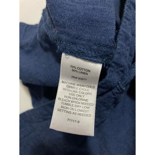 Women's Liz Claiborne Navy Blue Cropped Wide Leg Pants, Sz XL. - Picture 4 of 6