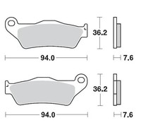 Offroad BremsbeläGe Racing GP Sinderpro Moto-Master 093012