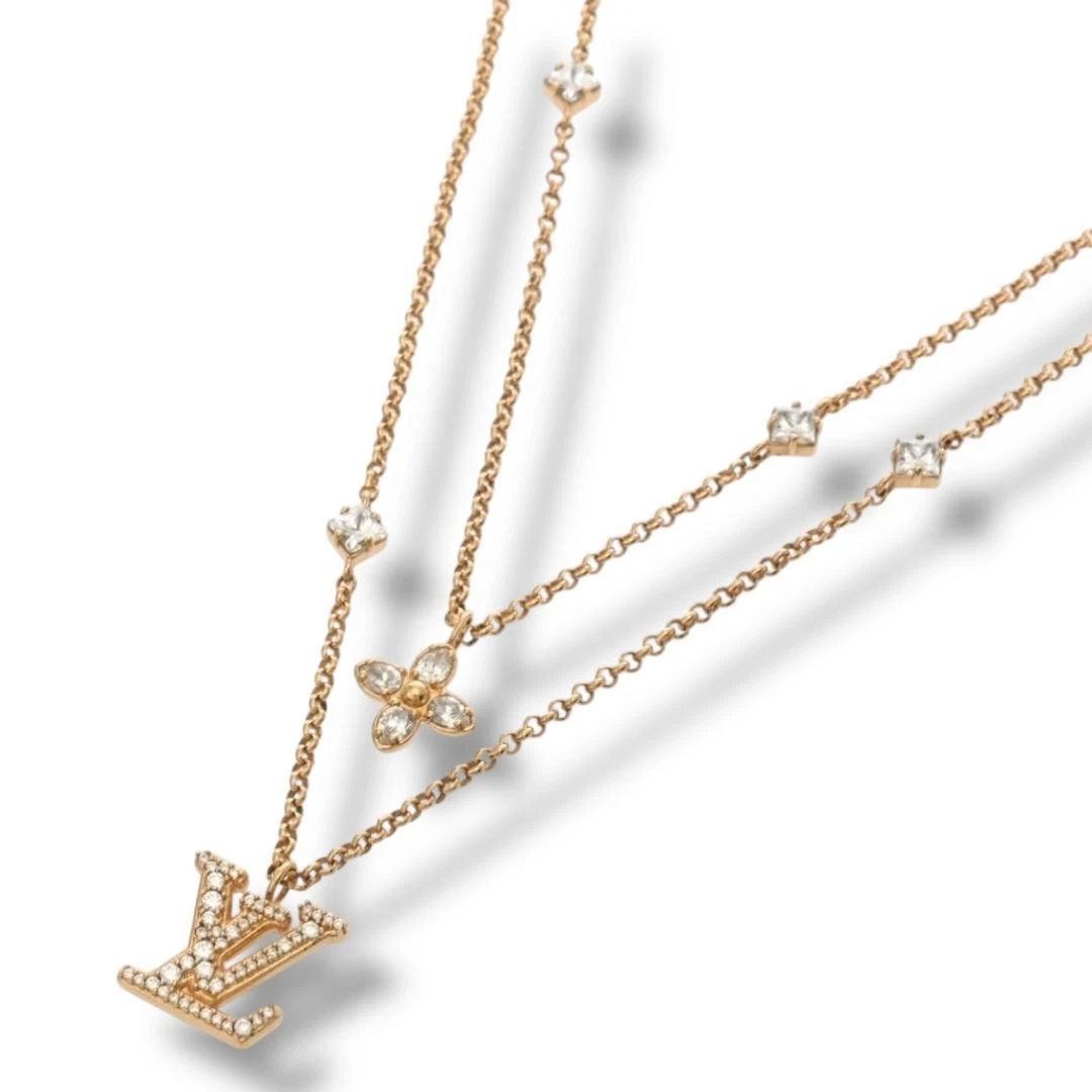 LOUIS VUITTON（LV） Collana Louis Vuitton M01845 Gp con strass m8_0713