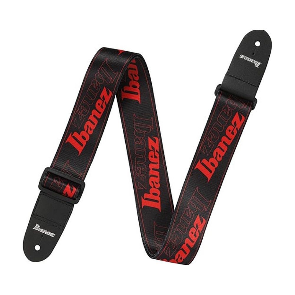 Ibanez Design Logo 2"" Guitar Strap (Red)