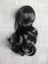 Truly Me 111 84 Wig B Black Wavy Hair American Girl Doll OOAK Custom Replacement