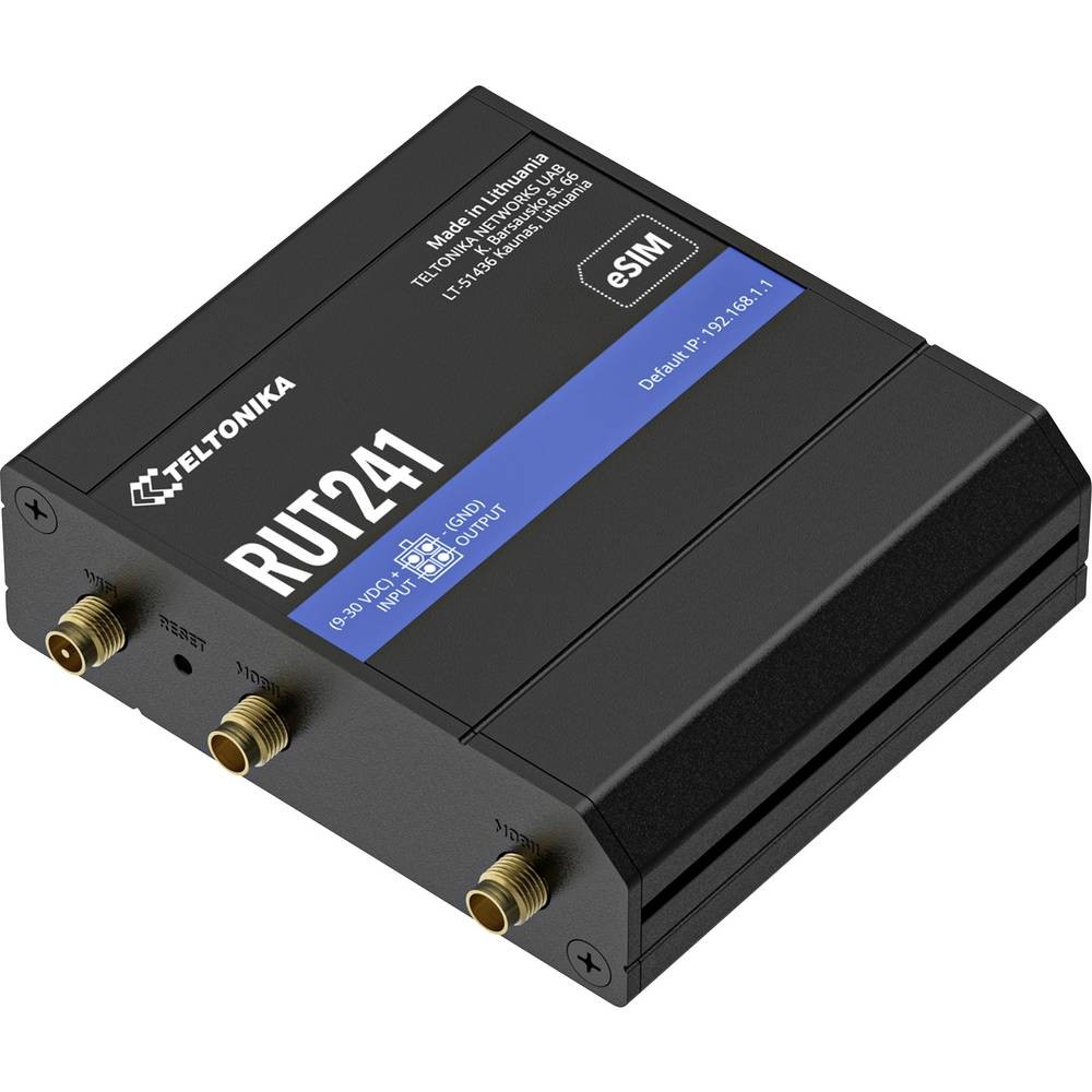 Routeur Teltonika RUT241 compact industriel 4G LTE Wi-Fi pour réseaux professionnels