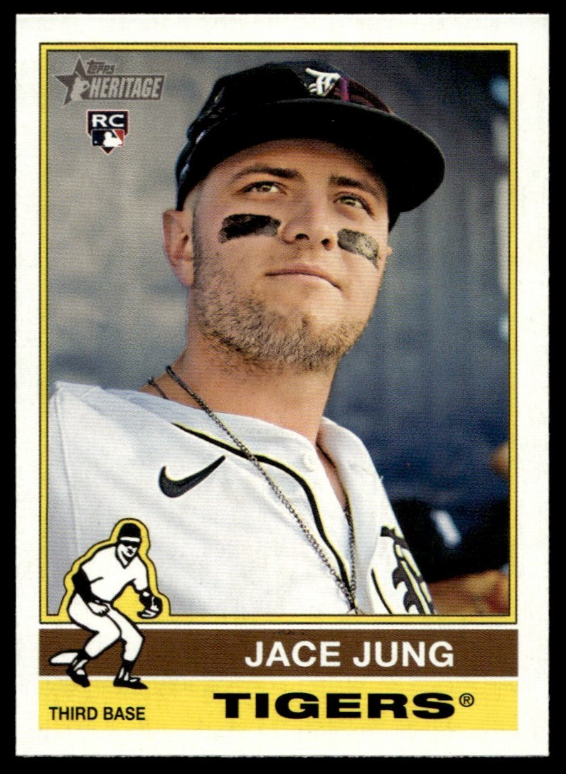 2025 Topps Heritage Jace Jung Rookie Detroit Tigers #71