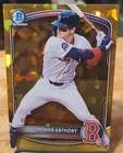 ROMAN ANTHONY 2025 BOWMAN CHROME SAPPHIRE GOLD SAPPHIRE #48/50 RED SOX PROSPECT
