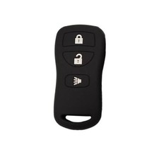Cubierta de llavero para Nissan Frontier: estuche de llavero de 3 botones apto para Nissan negro