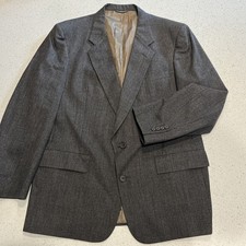 Christian Dior Monsieur Blazer Mens 46R Brown Plaid Sport Coat Wool Vintage