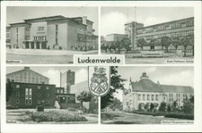 Ansichtskarte Luckenwalde Stadttheater Ernst-Thälmann-Schule ... (Nr.9534)