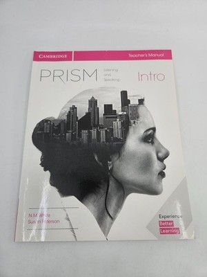 Cambridge Prism Intro Listening & Speaking Teacher's Manual PB Book 2017 VGC