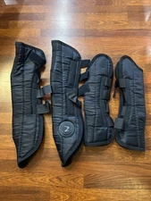 HORZE - Horse Shipping Boots - Color: Peacot Blue - Set Of 4 - Cob Size