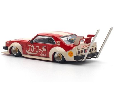 Pop Race 1:64 Coca-Cola GTR C210 V8 Kaido Racer Bosozoku Style