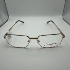 SEAN JOHN WF SJO5157 WM 58-16-150 Black/Gold Eyeglass Frames NWT 127 MSRP