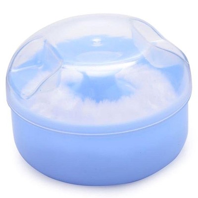 Baby Weich Gesicht Körper Puderquaste Schwamm Box Etui Behälter () F8E68526