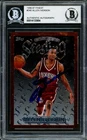 Allen Iverson Auto 1996-97 Topps Finest Sterling RC 240 76ers Beckett #14133954