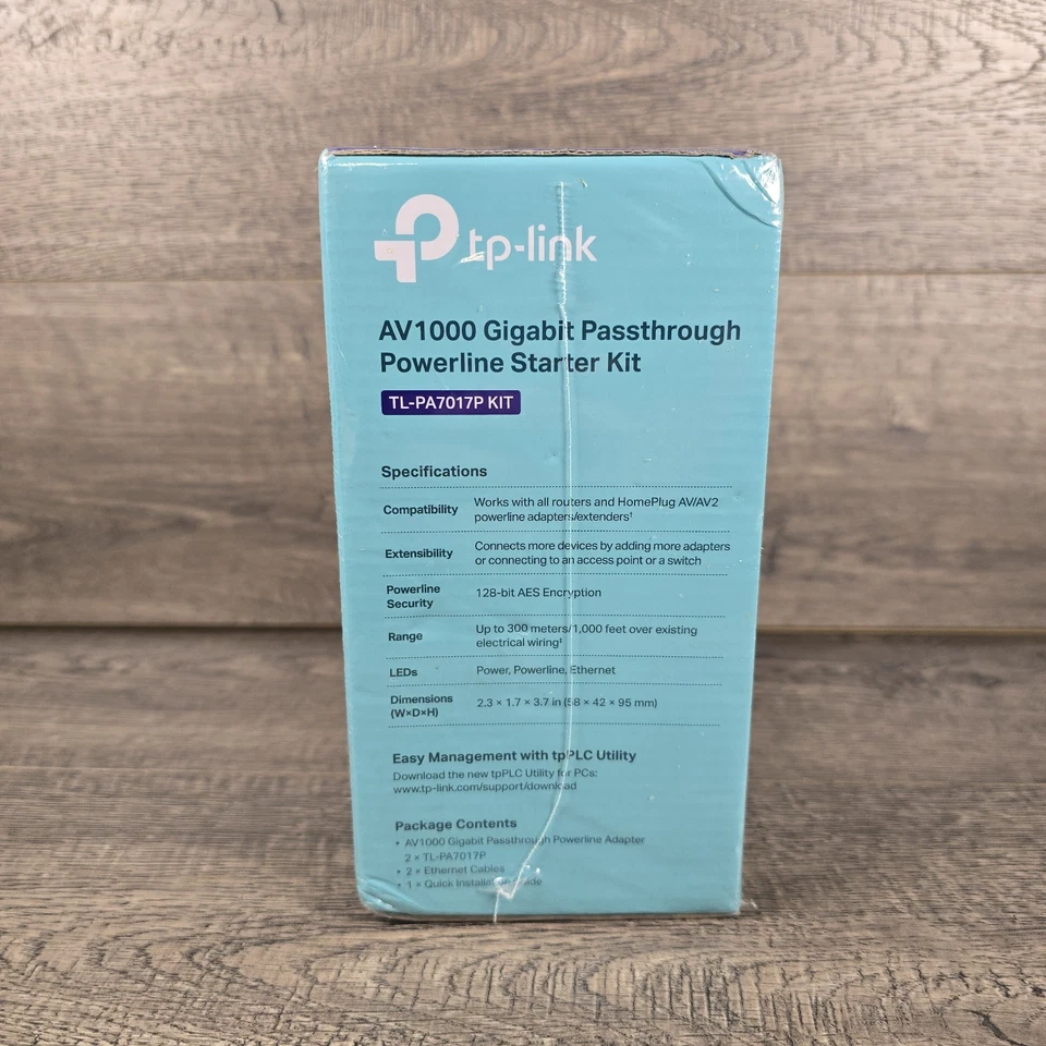 TP-Link AV1000 Gigabit Passthrough Powerline Starter KIT TL-PA7017P - New Sealed - Image 2 of 4