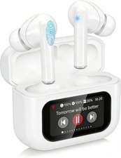 Wireless Earbuds, Bluetooth 5.4 Ear Buds with Touch Screen, ANC/ENC Noise Cancel