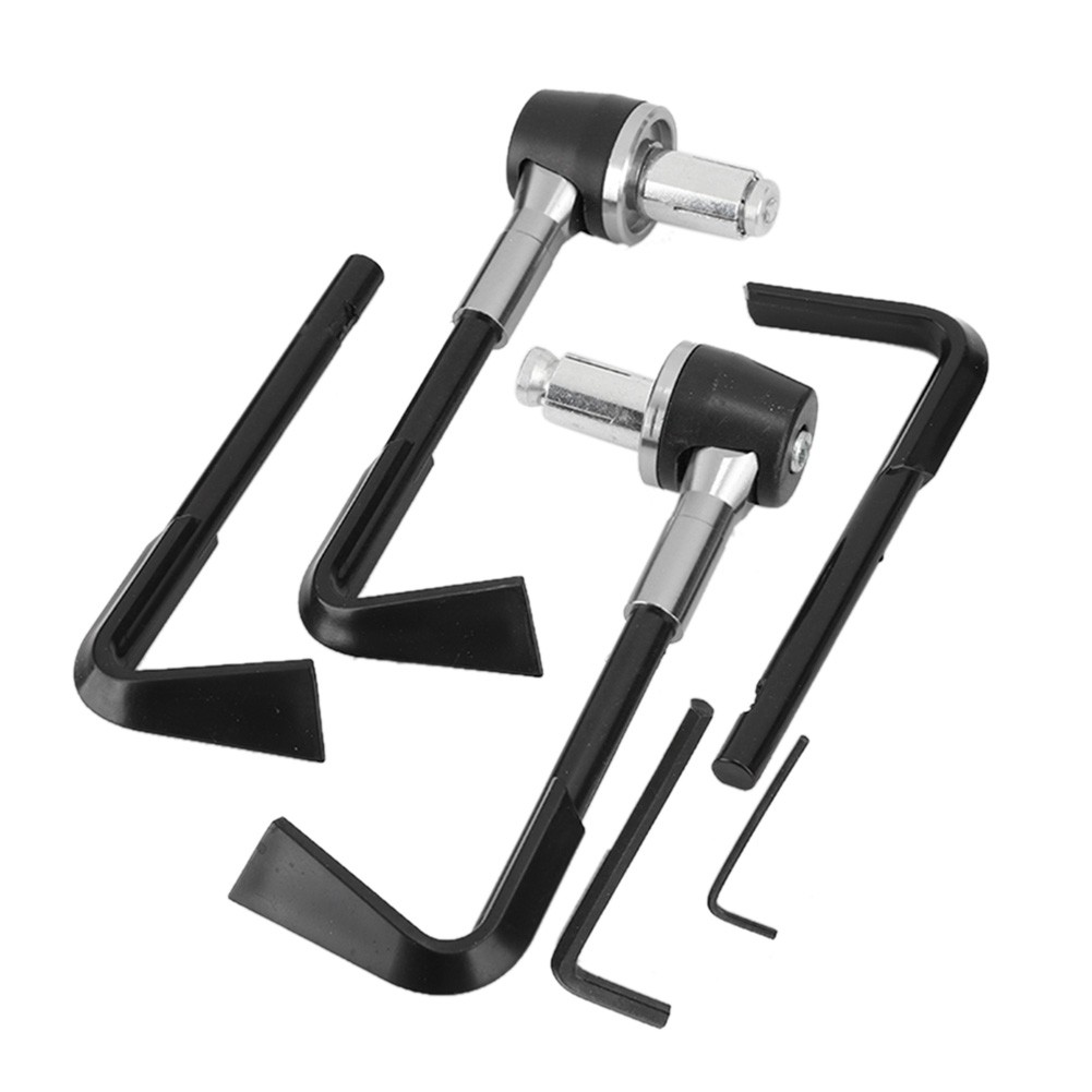 ］Silver CNC Motorbike Handgrip Guard Brake Levers Protect Guard Motorcycle