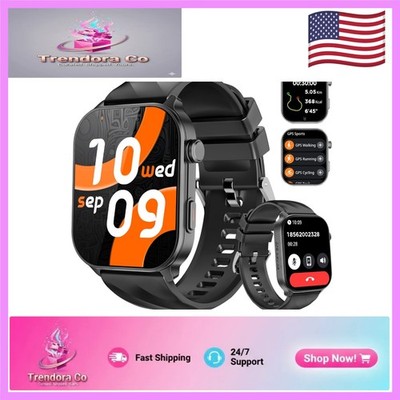 Stylish Smart Watch for Men & Women - 2.01'' HD Touchscreen, GPS & Calls