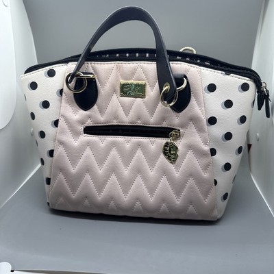 PruseBetsy Johnson Chevron In Pink And Black Dot Pattern D10 Pruse