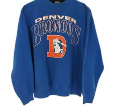 Denver Broncos logo graphic royal color Crewneck Sweatshirt AN65933