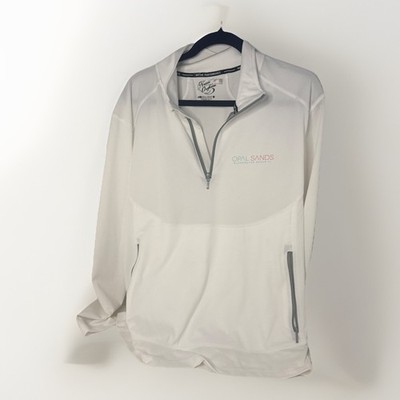 Native Performerance Outfitters Opal Sands Womens Golf 1/4 Zip Long Sleeve Sz M