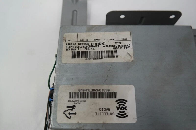 Chevy Impala 2006-2013 receptor de satélite opcional U2K OEM Foto 3 de 4