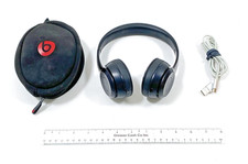 Beats Solo3 Wireless On-Ear Bluetooth Headphones Black A1796 With USB and Case