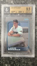 1997 BOWMAN CHROME LANCE BERKMAN RC ROOKIE BGS 9.5 GEM MINT