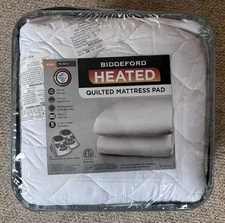 Biddeford King Electric Quilted Mattress Pad, 10 Heat Setting, MSRP $229.99
