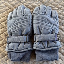 Kids Thinsulate Insulated Winter Ski Snow Gloves Blue Adjustable Strap Size 2-6