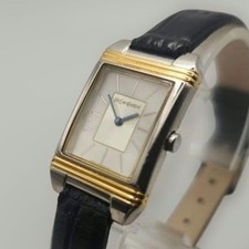 Yves Saint Laurent 5421 H04732 Y Square Watch Stainless Steel Blue Hands