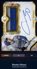 Topps Bunt Digital Shohei Ohtani 2025 Topps Diamond Icons Auto Relic *Iconic*