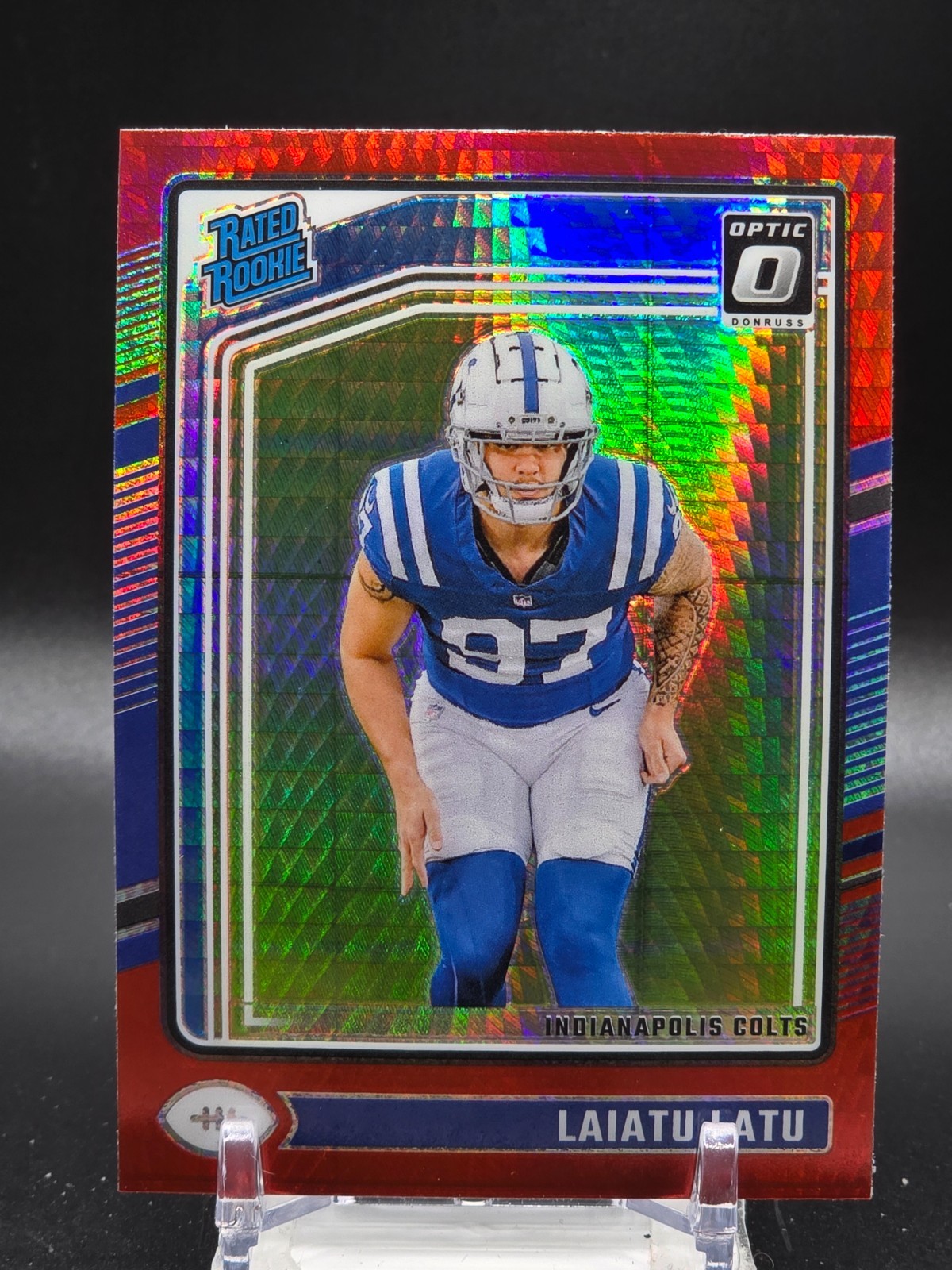 2024 Panini Donruss Optic - Rated Rookie Laiatu Latu #267 Red Hyper (RC)