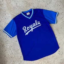 Vintage Kansas City Royals Majestic #15 Whit Bird MLB Bue Jersey